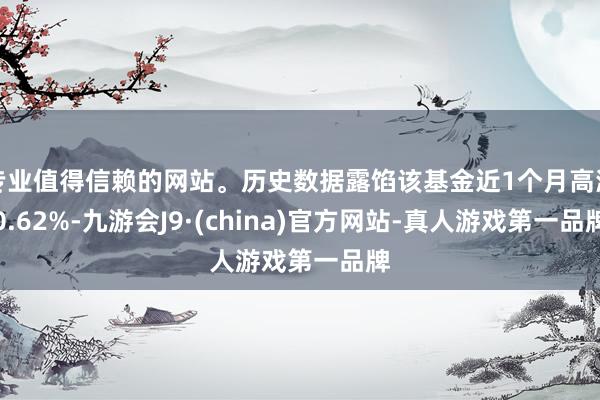 专业值得信赖的网站。历史数据露馅该基金近1个月高潮0.62%-九游会J9·(china)官方网站-真人游戏第一品牌