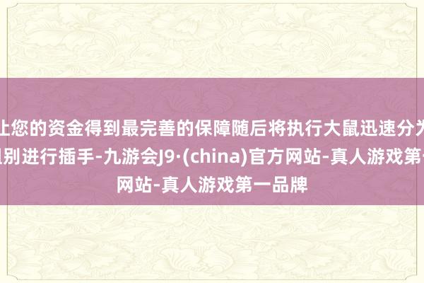 让您的资金得到最完善的保障随后将执行大鼠迅速分为多个组别进行插手-九游会J9·(china)官方网站-真人游戏第一品牌